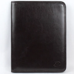 Avenues America Dark Brown Faux Leather Portfolio Folder Organizer 9.5" x 12.5"