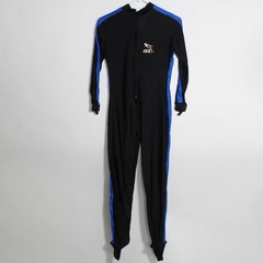 IST Proline One Piece Dive Skin Size 9 Blue Black Zip Closure Long Sleeves
