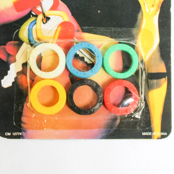 Sealed Pack of 6 Colored Key Indicators for Car Lock & Suitcase CM12774