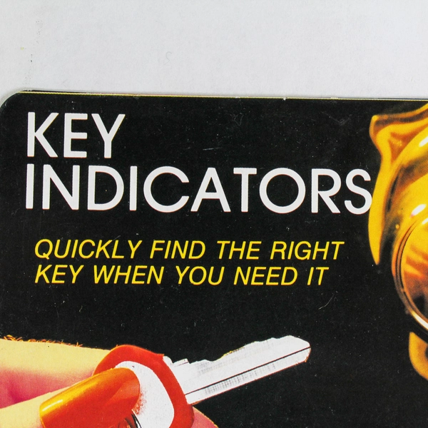 Sealed Pack of 6 Colored Key Indicators for Car Lock & Suitcase CM12774