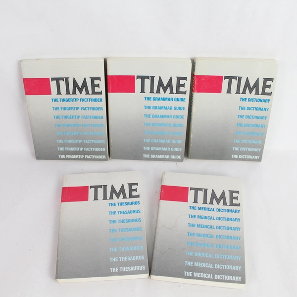 Vintage The Timesaver Reference Set 5 Piece Box Set From TIME 1986-87 PB