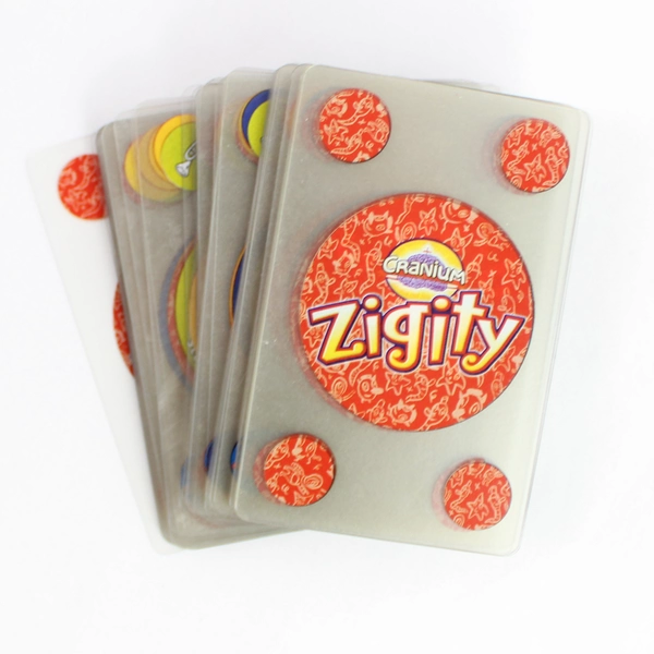 Cranium Zigity Plastic Card Game w/all 80 Cards and Directions in Tin