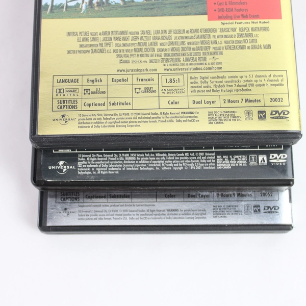 Jurassic Park 1-3 DVD Collector’s Edition Set Widescreen and Special Features