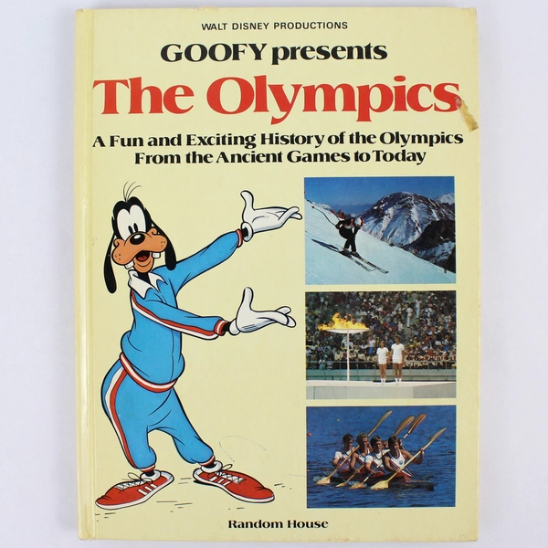 Vintage Goofy Presents the Olympics Walt Disney Productions Hardcover 1979
