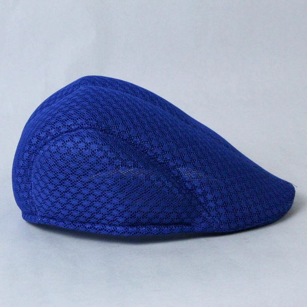 Blue Mesh Newspaper Hat Cap for Men Size 59 Breathable Summer Accessory