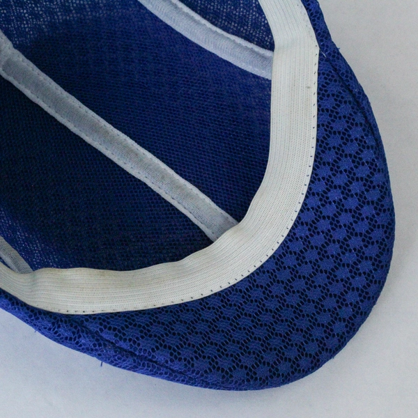 Blue Mesh Newspaper Hat Cap for Men Size 59 Breathable Summer Accessory