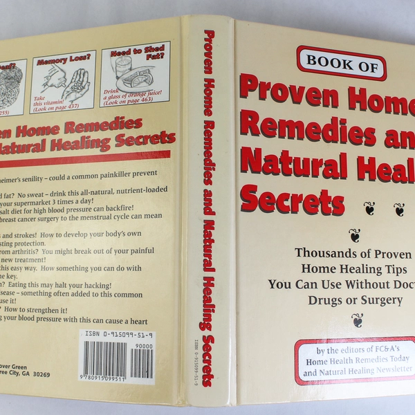 Book of Proven Home Remedies & Natural Healing Secrets Good Condition