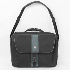 Avenues Black Canvas Briefcase With Various Storage Compartments