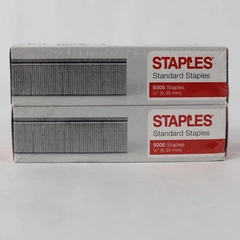 Standard Staples 5000 Staples Per Box With Total of 10000 Stapler 1/4 in Leg