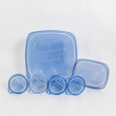 Lot of Glad Plastic Reusable Containers Four 4 Ounce One 3 Cup One 13 Cups