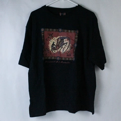 Aboriginal Art T-Shirt Men's XL Black Short Sleeves Australia Souvenir