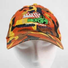 Port Authority Sublimity Harvest Festival Tractor Pull Orange Camo Baseball Cap