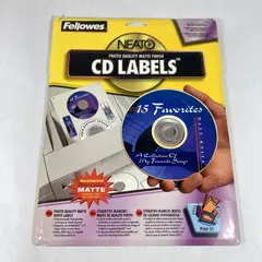 Fellowes Neato CD/DVD Photo Quality Matte Labels 99941 Open Box 72 Labels Left