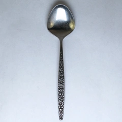 1847 Rogers Bros Dubonnet Floral Sugar Spoon 6" International Silver