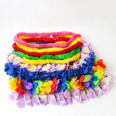 Lot of 9 Plastic Hawaiian Party Leis Beach Party Favor Decoration