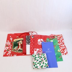 Lot of 10 Hallmark Christmas Gift Bags Various Sizes & Designs
