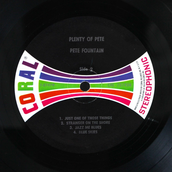 Pete Fountain Plenty of Pete Coral Records 1963 12" Vinyl CRL 757424