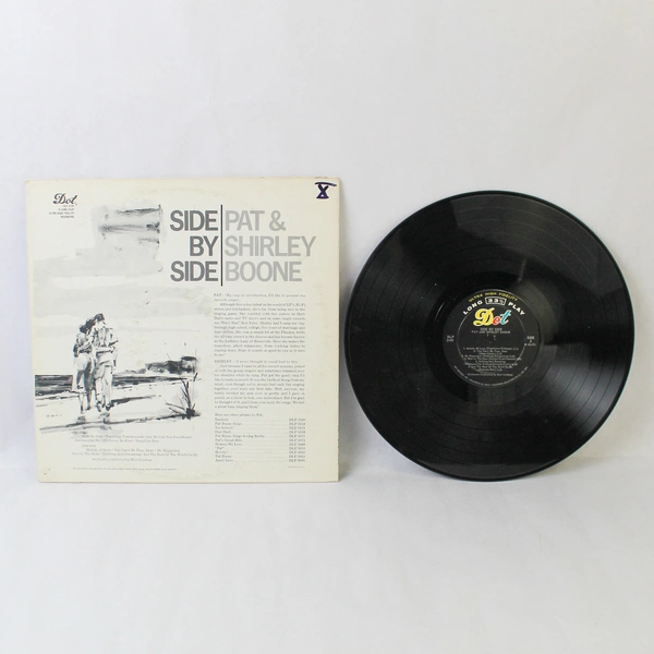 Pat and Shirley Boone Side by Side Dot Records 1959 12" Vinyl
