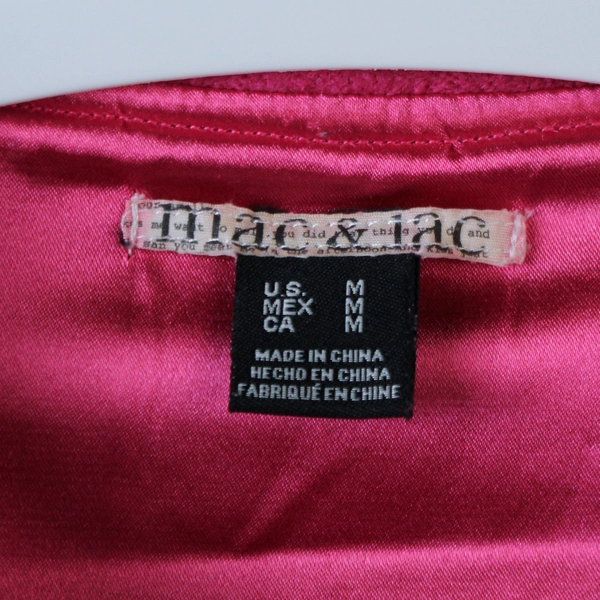 Mac & Jac Pink Collared 1/2 Sleeve Top Button Coat Women's Medium