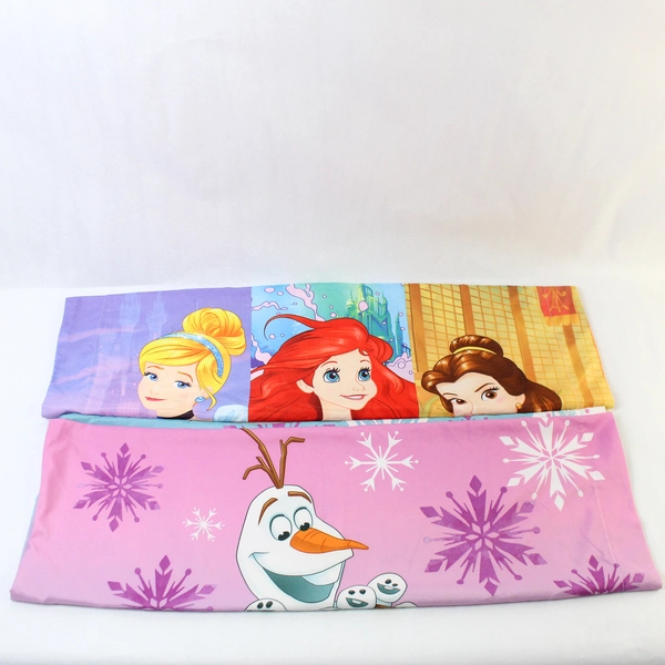 Lot of 4 Disney Princesses & Doc McStuffins Standard Size Multicolor Pillowcases