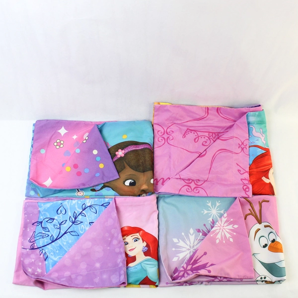 Lot of 4 Disney Princesses & Doc McStuffins Standard Size Multicolor Pillowcases