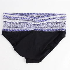 Profile by Gottex Blue Black & White Patterned Bikini Bottom Women's Size 14