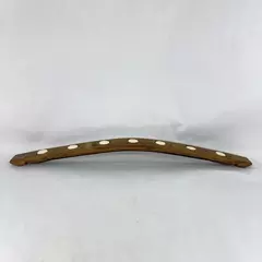 Vintage Wood Barrel Stave Mantle Votive Candle Holder For 7 Candles