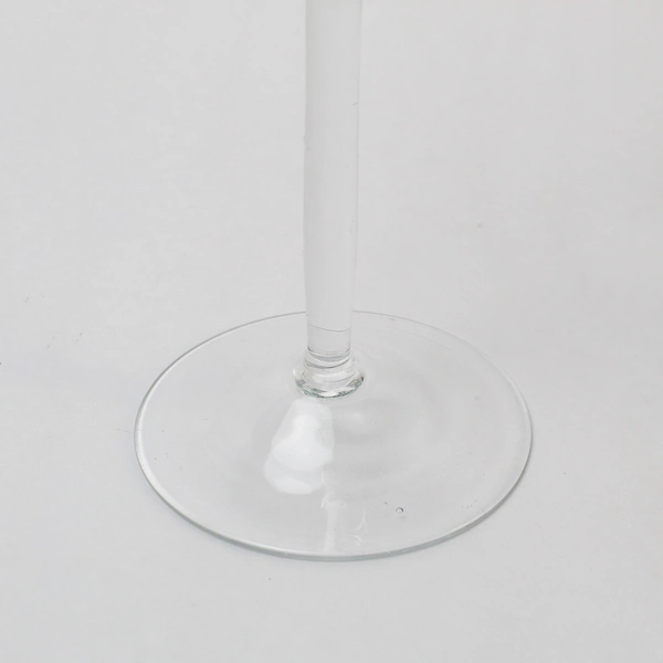 Lot of 2 Dawhud Direct Clear Glass Candle Stick Holders 9" Tall & 9.75" Tall