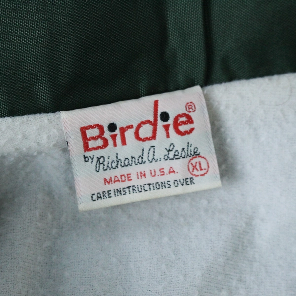Birdie Jacket Men's Size XL Green Full Snap Closure Collared Long Sleeves