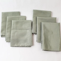 Lot of 6 Vintage Sea Foam Green Cloth Napkins for Dining Room Decor