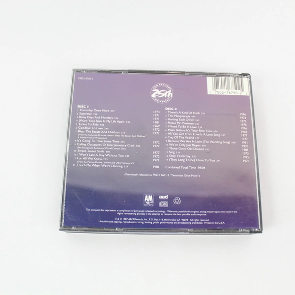 Carpenters Classics Volume 2 CD Set 1987 2 Discs Pre-Owned As-Is