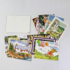 Lot of 10 Vintage Greeting Cards 7 Birthday & 3 Blank with Envelopes