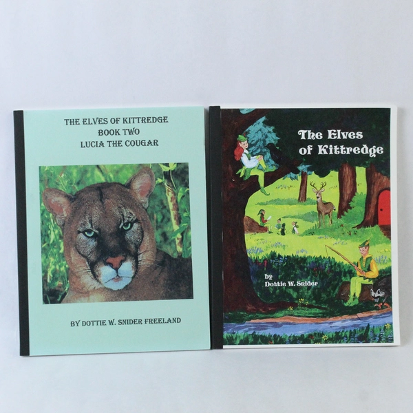 Lot Of 2 Dottie W. Snyder Books Elves Of Kittredge Lucia The Cougar 1976 1999 PB