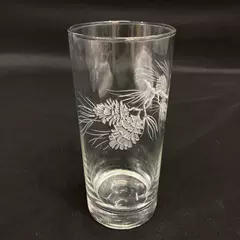 Etched Pinecone Tumbler 6.25 Inch