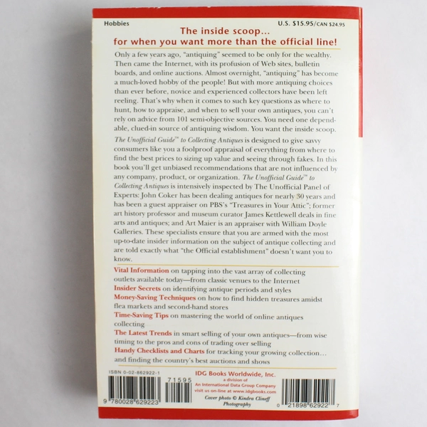 The Unofficial Guide to Collecting Antiques by Sonia Weiss 2000 IDG Paperback