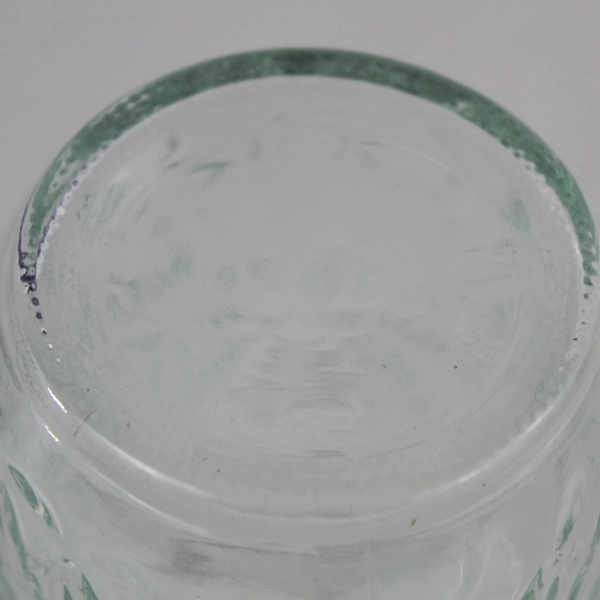 Lot of 7 Vintage Ball Clear Glass Quilted Mason Jars No Lids 8 Oz
