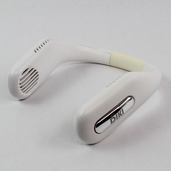 Diki Portable Neck Fan WT-F41 White Rechargeable Tested Pre-Owned 2.5"x8"