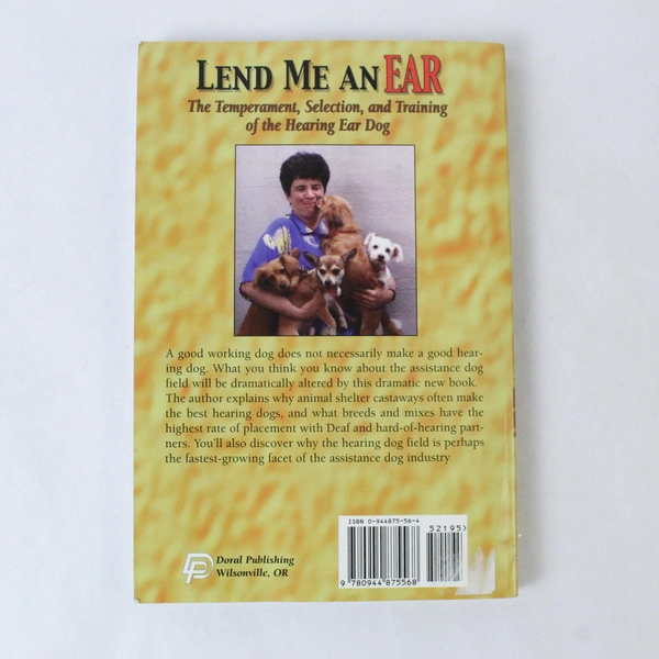 Lend Me An Ear Temperament Selection Training Hearing Ear Dog Hoffman 1999 PB