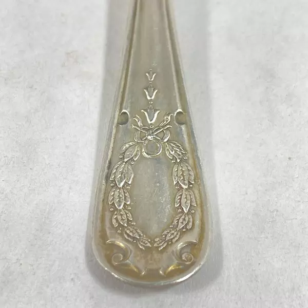 Alvin Mfg Silver Plate 8.25 Inch Long Cocktail Fork 1910 Diana Monogram B