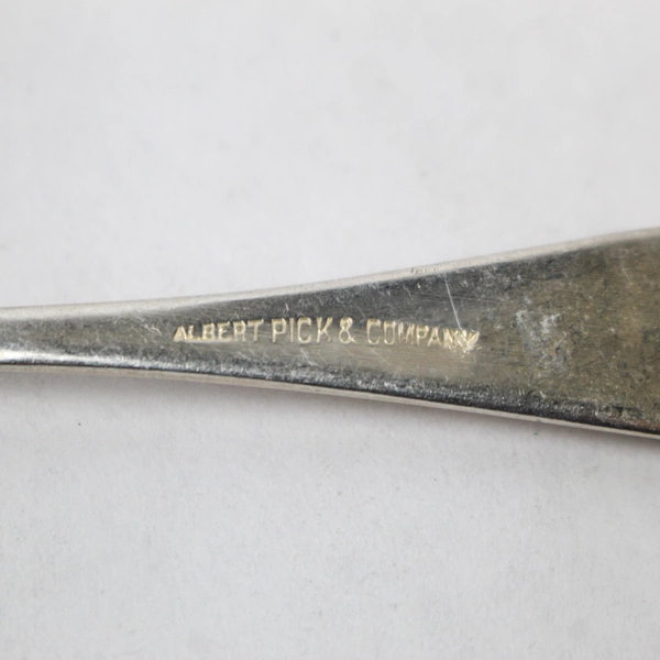 Set of 10 Vintage Albert Pick & Company Delos Sugar Spoons Flatware 4.25 Inch