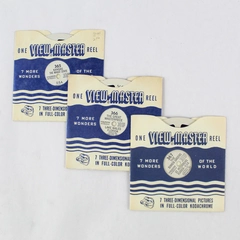 Lot of 3 Vintage View-Master Reels Kansas Florida 365 366 367 Wonders