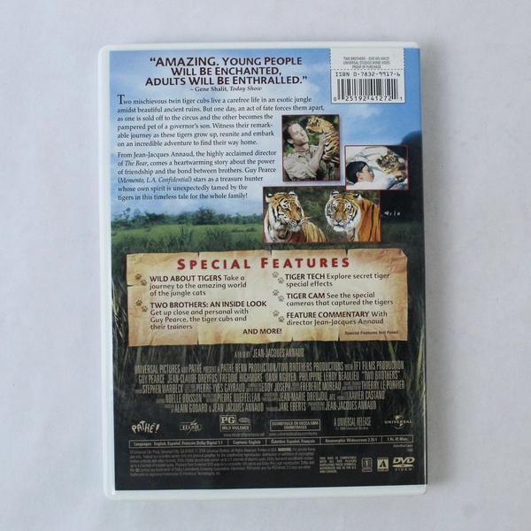 Two Brothers 2004 DVD Universal Studios Guy Pearce Adventure Documentary