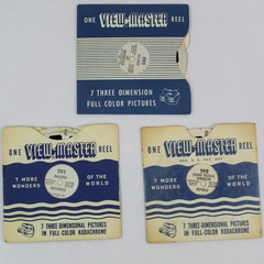 Lot of 3 Vintage ViewMaster Reels 592 595 597 Bahamas Bermuda Dominican Republic