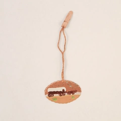 Hand-Painted Lassen National Park California Elongated Souvenir Copper Coin Clip