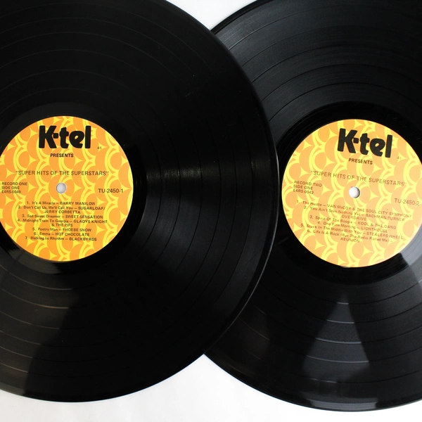 2 Album Set Superhits of The Superstars By K-Tel Records Untested Vinyl Records