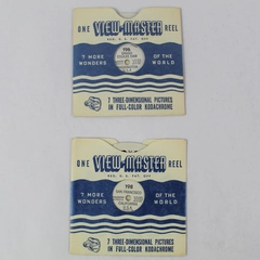 Lot of 2 Vintage View-Master Reels 196 198 California & Coulee Dam
