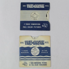 Lot of 2 Vintage ViewMaster Slides 183 Lake Tahoe & 184 Monterey California