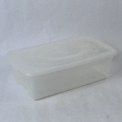 Richell Storage Container And Lid Rectangular White 4 In Tall 14 In Long Plastic