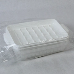 Set of 2 Microwave Sausage Cooker Trays Kitchen Gadget White New In Package