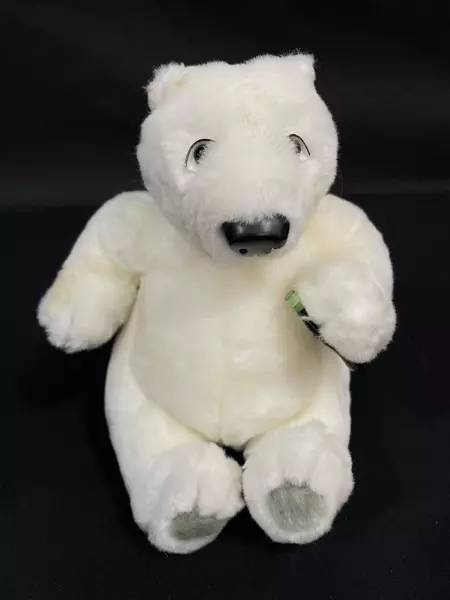 Lot of 2 Cavanaugh Coca-Cola Plush Polar Bears with Bottles Pre-owned